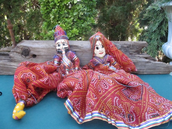 MARIONNETTE INDONESIENNE EN Bois Et Tissus Ancienne Provenance 147054802124