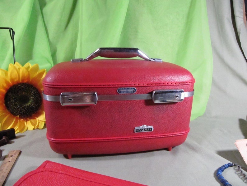 Vintage Train Case Hard Train Case Vintage Case Luggage Etsy