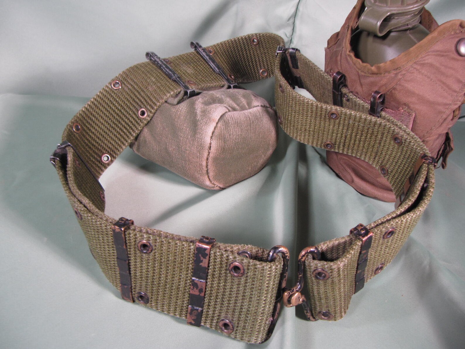 2 CANTEENS With ARMY BELT Camping Canteens and Army Belt Etsy