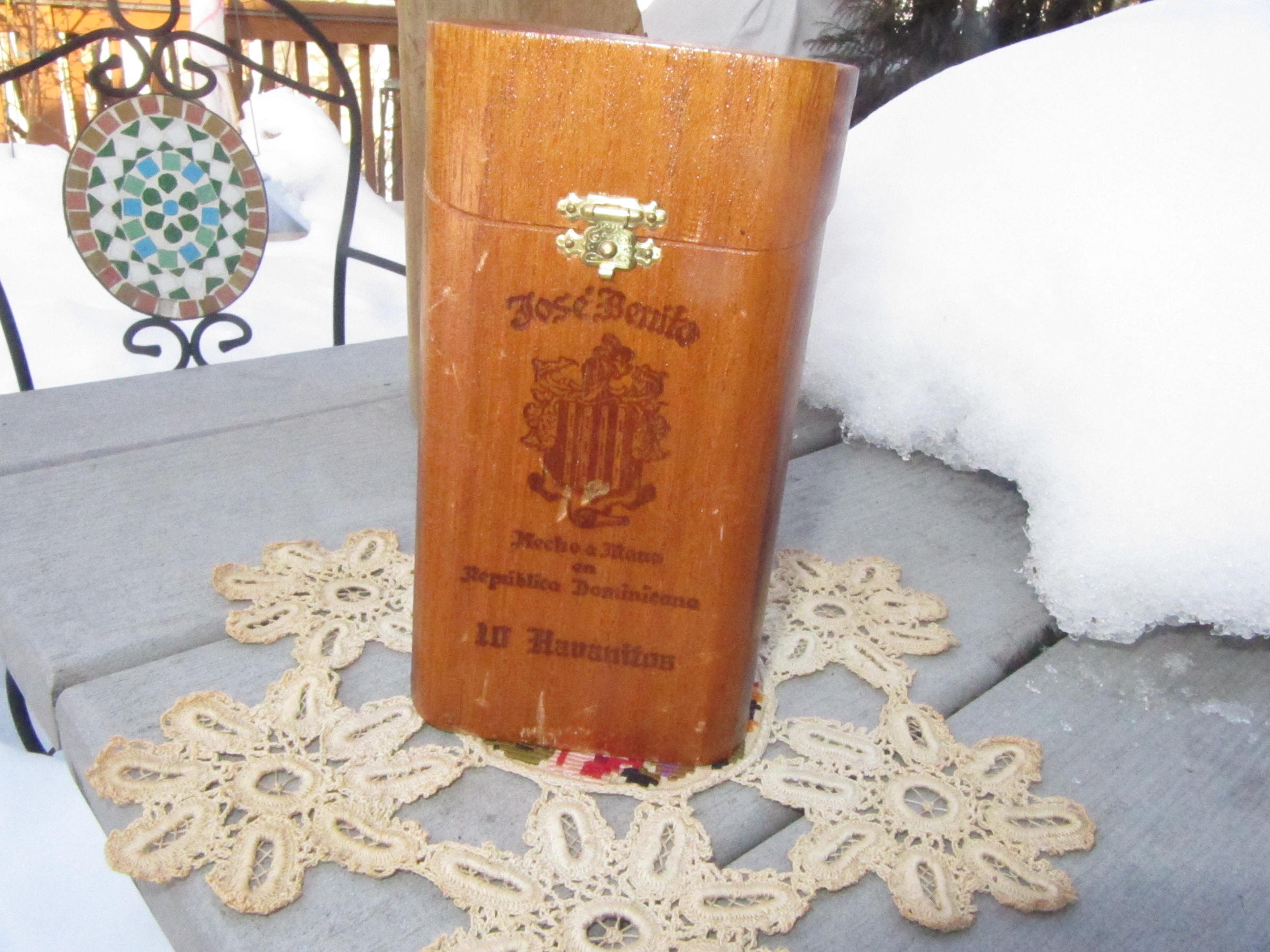 JOSE BENITO CIGAR Box Caja de cigarros vintage con latón como | Etsy