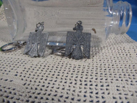 THUNDERBIRD KEYCHAIN,Old fashioned Key Pewter Thu… - image 2
