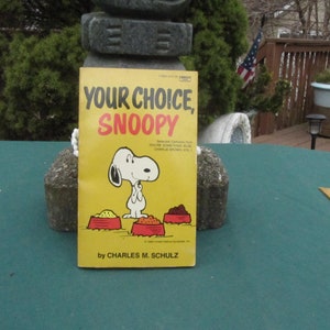 Your Choice Snoopy Book, Vintage Softcover Book 1967, Antique Book For Children, Vintage 60s Kids Book, Antique Illustrated Picture Book