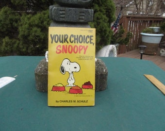 Your Choice Snoopy Book, livre vintage à couverture souple 1967, livre antique pour enfants, livre vintage pour enfants des années 60, livre d’images illustré antique