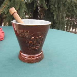 MORTAR & PESTLE,William Precter secumdummartem Large Size Mortar and pestle Decorative Mortar and pestle, large heavy mortar and pestle,pha