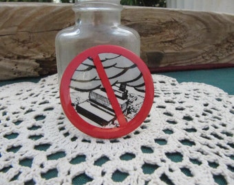 PARAR A POLUIÇÃO DO AR Pin Badge Memorabilia Pin Badge pin back memorabilia Souvenir Pin, Save the Planet Badge, Stop poluir a terra stop