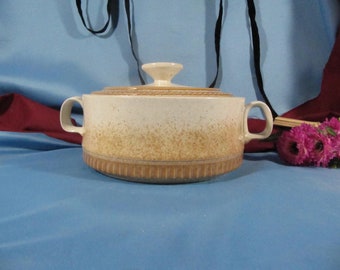 Plato de cazuela SUNMARK, gres de cazuela vintage, plato para hornear de los años 70 con tapa, cocina vintage, prueba de horno, plato para hornear, cerámica coleccionable