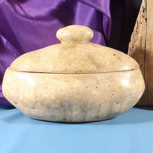 BAKED POTATO SERVING Bowl, Vegetable dish with Lid mashed potatoes, dish shaped like potatoe,ceramic baked potatoe, Condiment dish lid