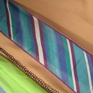 OSCAR De La RENTA VINTAGE Scarf, De La Renta arf with Abstract Striped Design,Vintage Abstract Design 1970 Cotton Couture ladies scarf