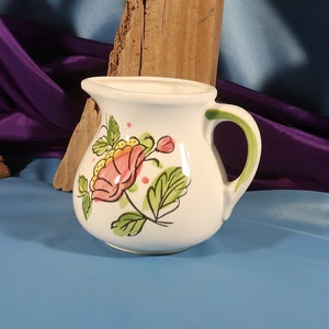 Vintage Floral Creamer: Made in Japan, Classic Pitcher Shape