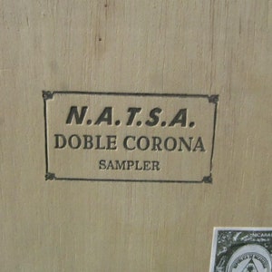 NICARAGUA CIGAR VINTAGE Cigar Box with sliding lid wood box with only wood parts,natsa doble corona d cigar box made Nicaragua,Wood Box writ
