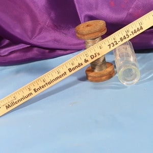 VINTAGE HOLZ LINEAL, 12-Zoll-Holzlineal, Vintage zwölf Lineal von New Jersey Unterhaltung Gruppe Souvenir hergestellt in Amerika USA Vintage