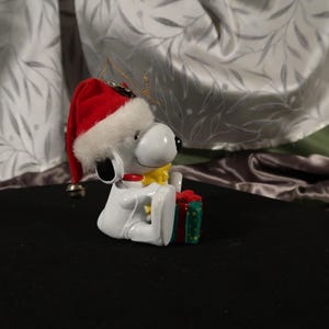 SNOOPY and WOODSTOCK ORNAMEMT Vintage, Christmas Snoppy, Vintage Snoppy Figurine,Christmas Snoppy Toy,Christmas Gift, Vintage Peanuts