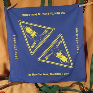 Motorrad-Sicherheits-Bandana, New Jersey Motorrad-Sicherheitsprogramm blau Vintage Bandana, Motorrad-Sicherheits-Set Vintage Ne Bandana, Motorrad-Zubehör