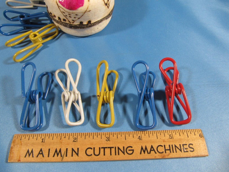 VINTAGE SEWING CLIPS Large Metal Clips Sewing Knitting Hobby Etsy