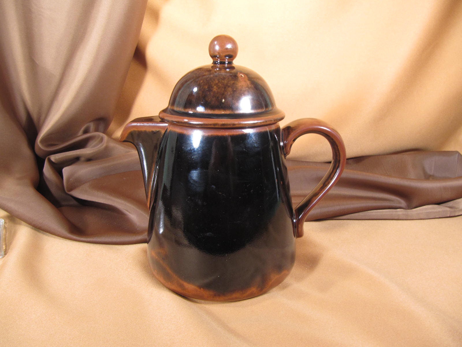MCM Dansk Designs Denmark Brown Mist Ceramic Coffee Tea Pot