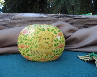 Caja de papel lacado, Caja vintage, Caja de joyas, Caja de madera, Caja de baratijas, Caja de recuerdos, Caja antigua, Caja decorativa, Caja hecha a mano, Caja de anillo