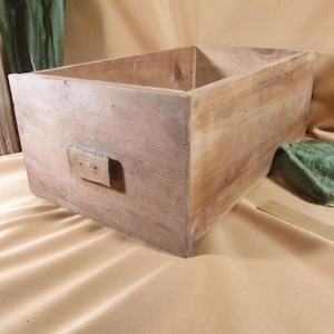 Folk Art Drawer storage box,Wooden Tray With Vintage Tray, Farmhouse Decor, Rustic Wood desk drawer, Antique Board storage box