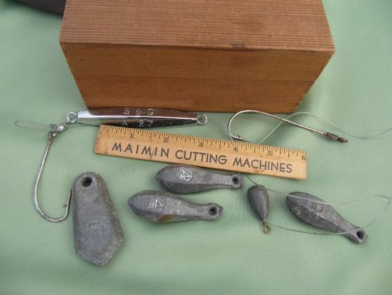 ANTIQUE FISHING LURE, Deep Sea Fishing Lure Made of Lead Metal