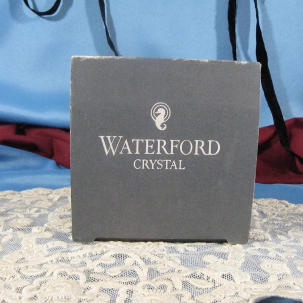 WATERFORD CRYSTAL HEART, Irish Heart Crystal Paperweight, Waterford small heart weight vintage crystal crystal heart vintage in box