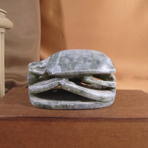 SCARAB of STONE, Antique Reproduction direct from Egypt, Antique Scrab from Egypt, Sculpture of Symbloic Egyptian Scarab, Statue of Scarab