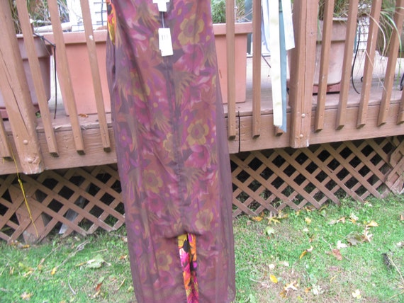 FLORAL SILK DRESS,Silk floral summer silk fabric … - image 6