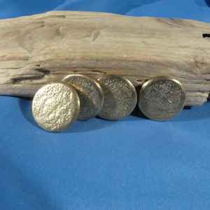 Brass Antique Buttons, Vintage Fashion Buttons, Old Sewing Buttons, Collectible Coat Buttons, Round Retro Buttons, Vintage Sewing Supplies