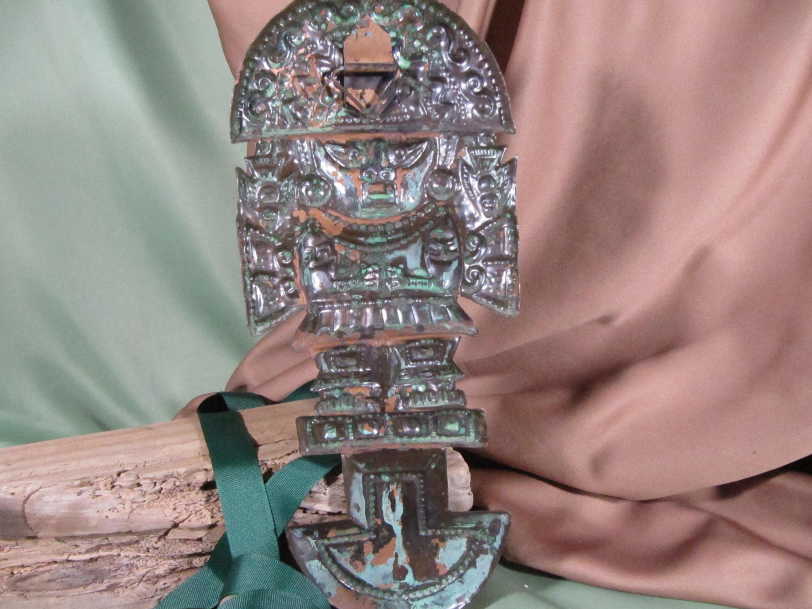 COPPER SILVER AZTEC Image, Aztec Reproduction,mexican Plaque of Copper ...
