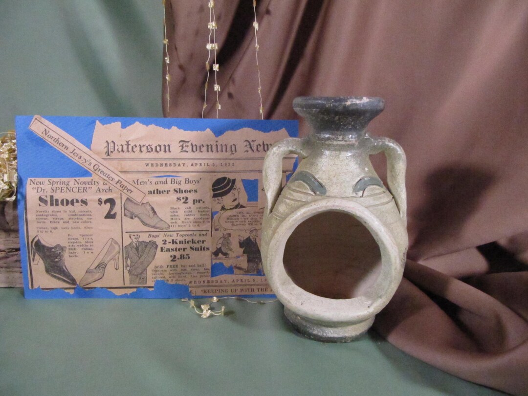 Mini Antique Chiminea, Small Chiminea Candle Holder, Tabletop Chiminea