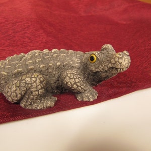 MINIATURE CROCODILE, Crocodile made of resin, Tiny Crocodile, Little Crocodile, two inch crocodile, small crocodile, little mini crocodile