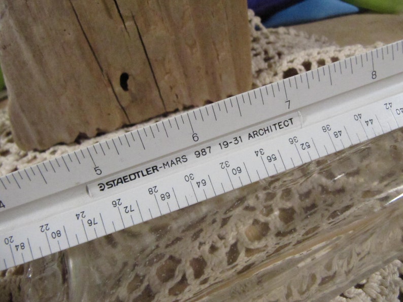 STAEDTLER VINTAGE ARCHITECT 3 Sided Ruler, Old Architectural Ruler ...