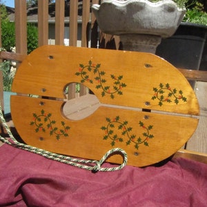 FOLK ART SLEIGH, DIsplay piece sled sleigh, Home decor sled sleigh folk art sled sleigh,Holiday Decor sled sleigh wall hanging,folk art sled