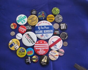 ANY PIN 6 Dollars,1980s Collection of Pin Badges, One Pin ANY PIN 6 Dollars,1980s Collection of Pin Badges, One Pin