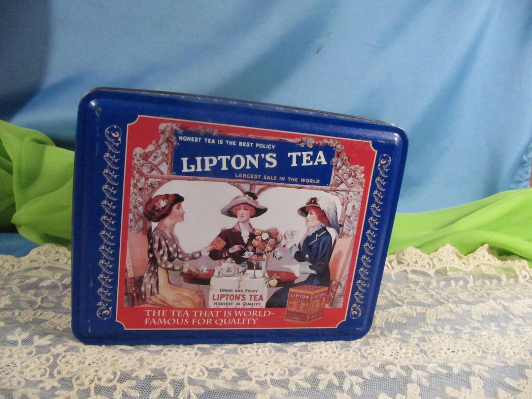 VINTAGE TEA BOX, Lipton Limited Edition 1920 Design Anniversary Tin Tea