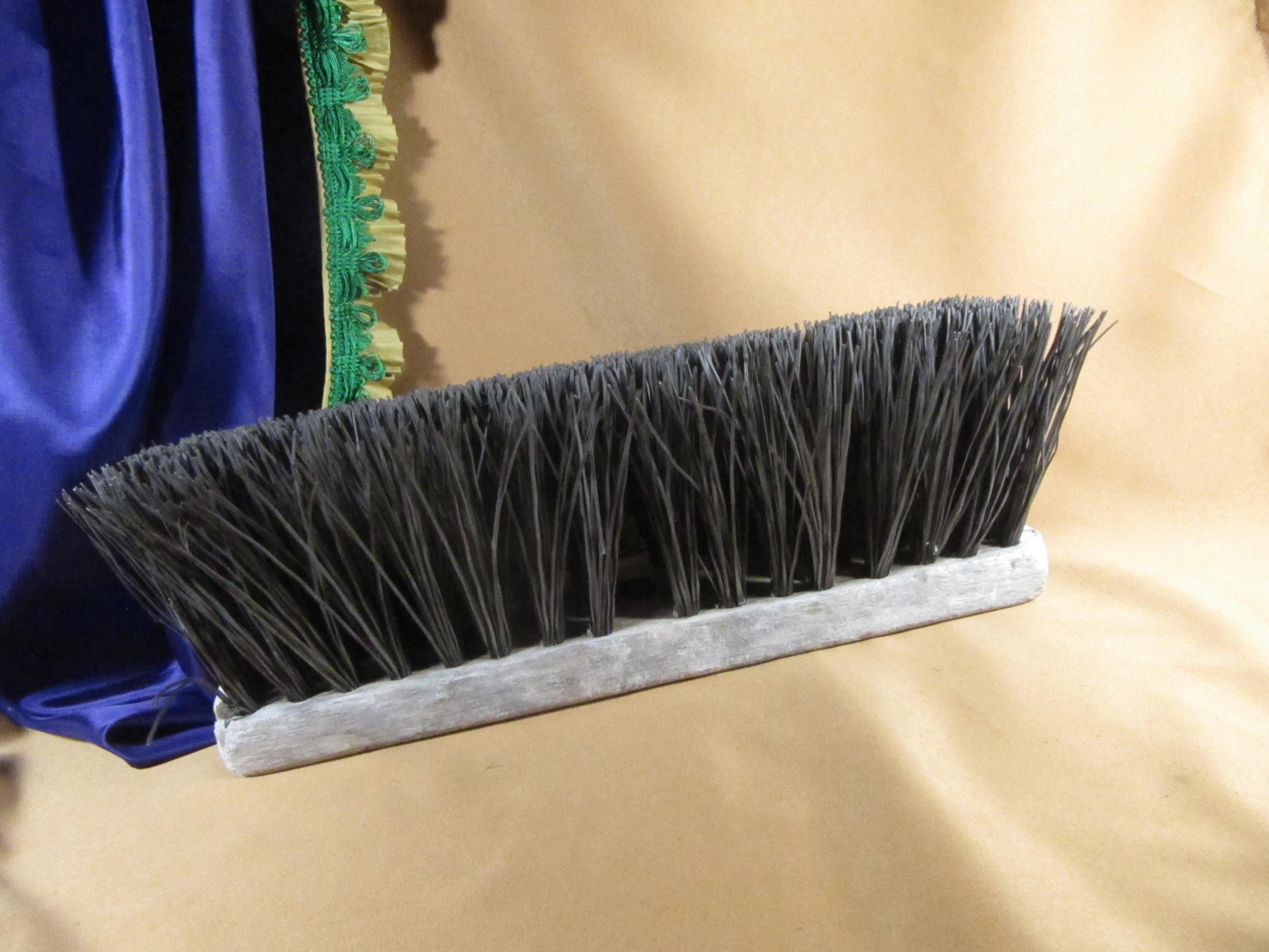 RÉCUPÉRATION INDUSTRIAL STIFF Brosse à balai-brosse vintage, balai-fouet vintage, balayeuse, balayeuse rustique vintage, vieille brosse à balai, Vi