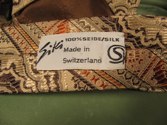 RETRO SWISS SILK Tie,100 percent silk tie, silk t… - image 3