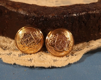 Coat Of Arms Shield Metal Heraldry Brass Vintage buttons for Jacket Blazer, Brass Buttons for Uniform jacket Blaxer