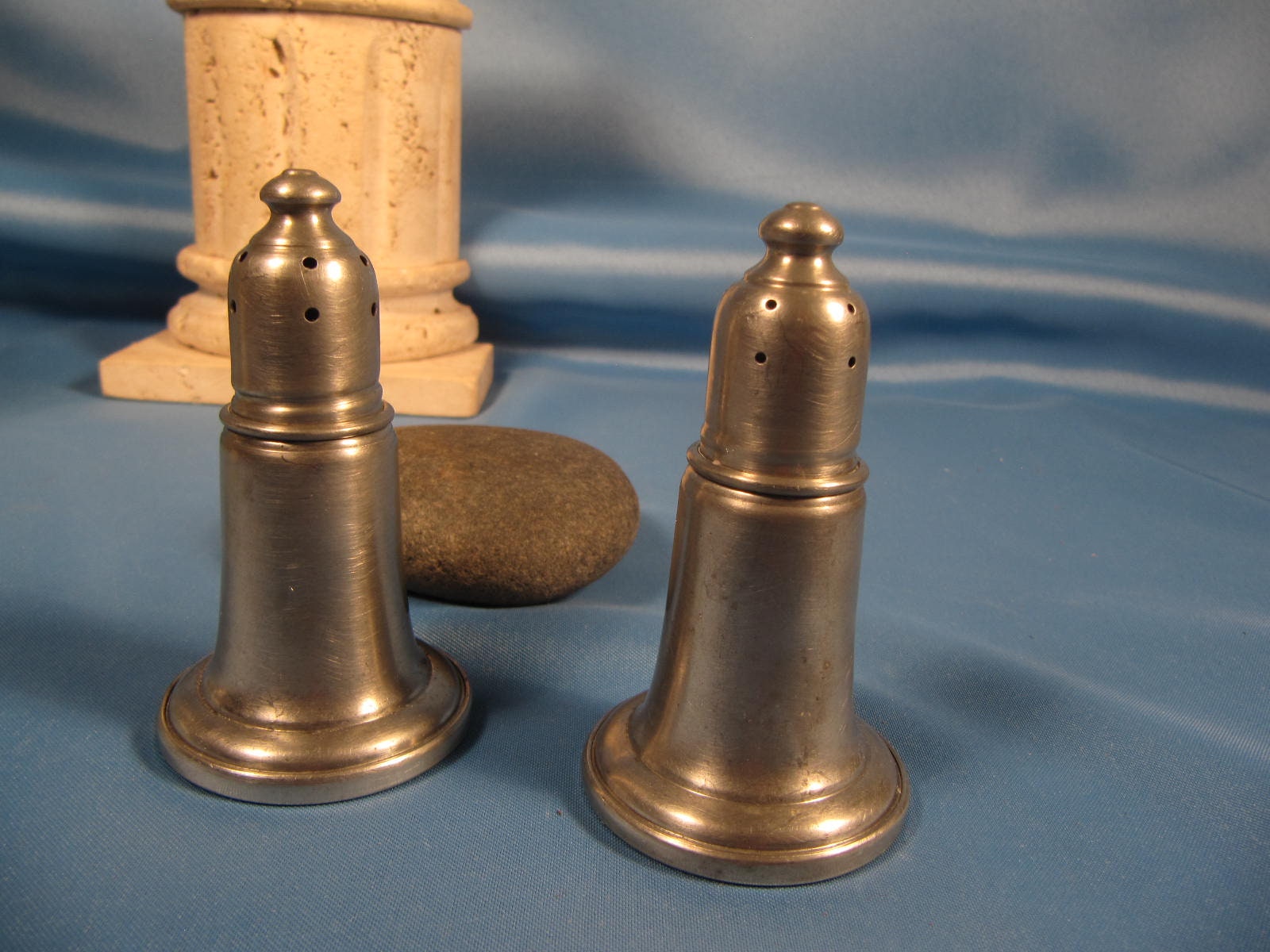 fine old Empire sterling silver salt shaker pepper mill grinder
