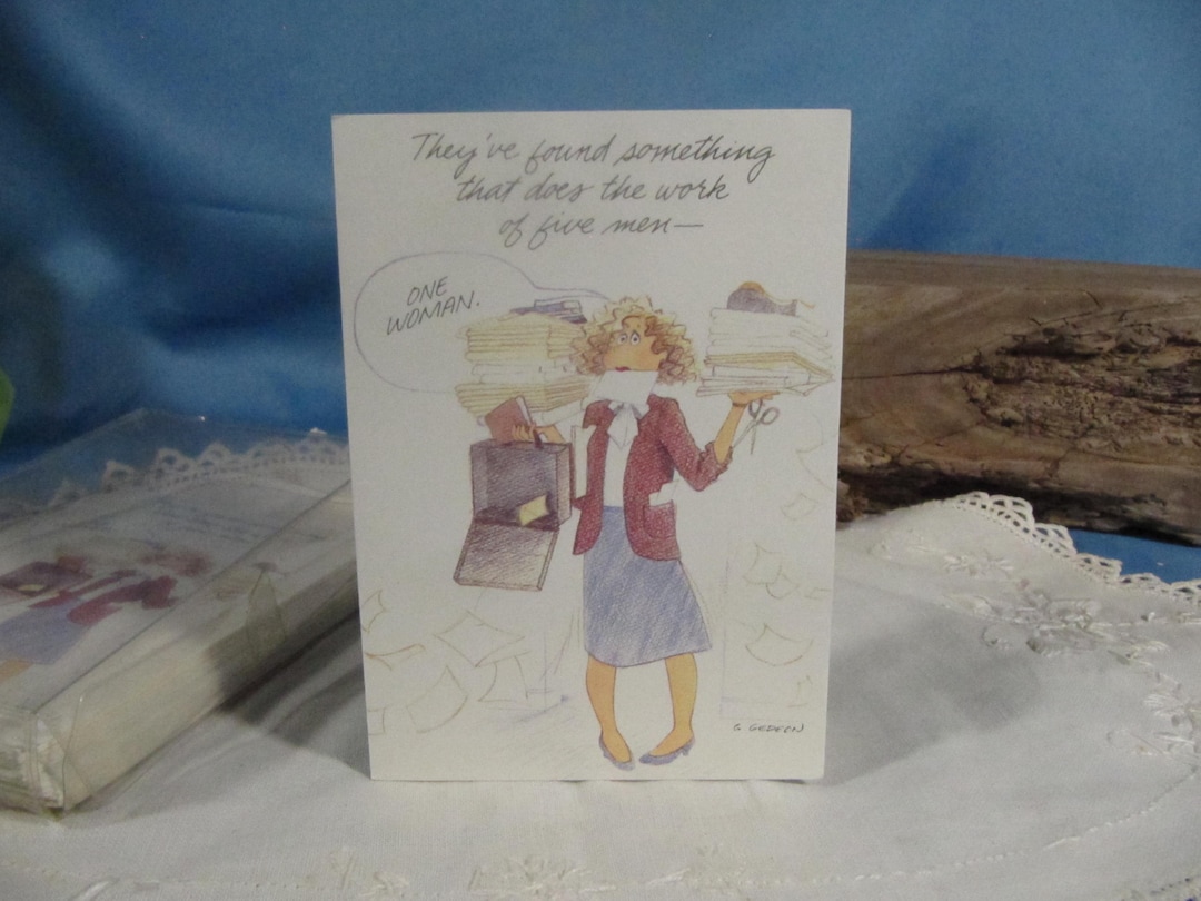 VINTAGE STATIONARY, HALLMARK Cards Made in America Girl Power Vintage