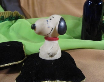 Snoopy Vintage Finger puppet goma, Peanuts Finger Puppet, Snoopy Figurine, Vintage Snoopy, Charlie Brown, Collectible Snoopy, Peanuts Gang
