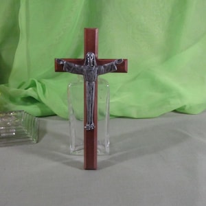 Vintage Wall Cross, Antique Wooden Crucifix, Retro Wall Hanging, Christian Gift, Religious Home Decor, Vintage Faith Gift,Jesus Christ Cross