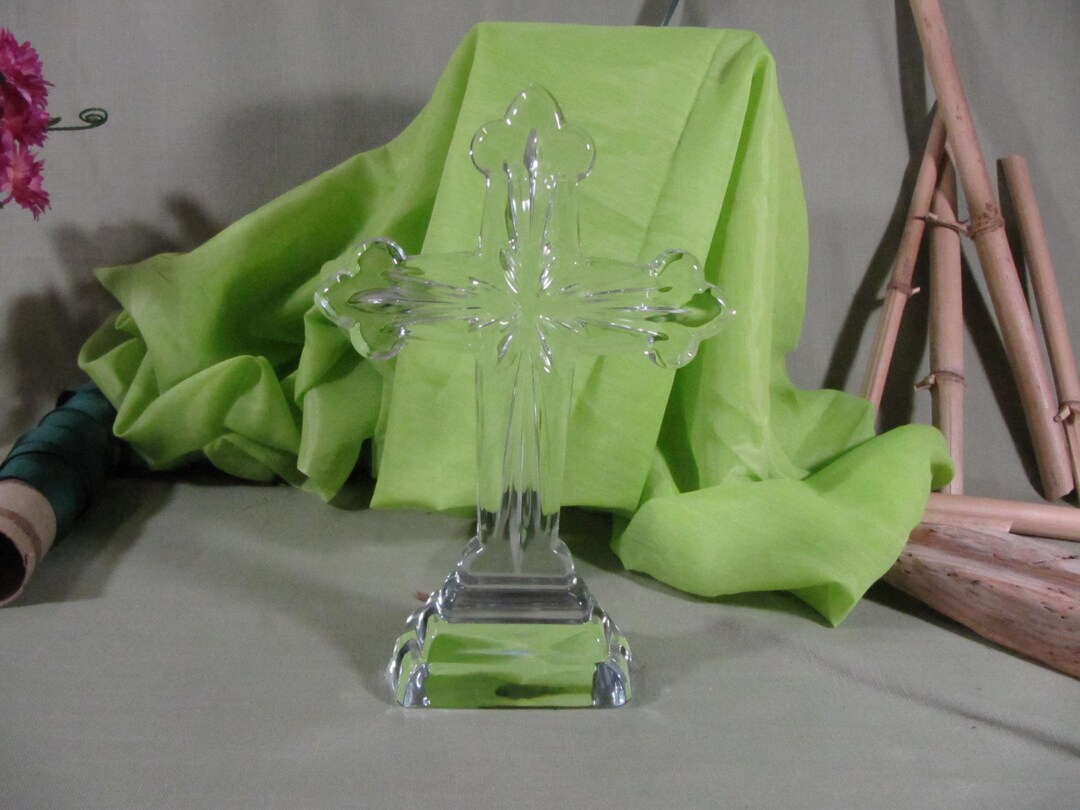 WATERFORD CRYSTAL CROSS, Crystal Heritage 10 Inch Cross, Waterford 10