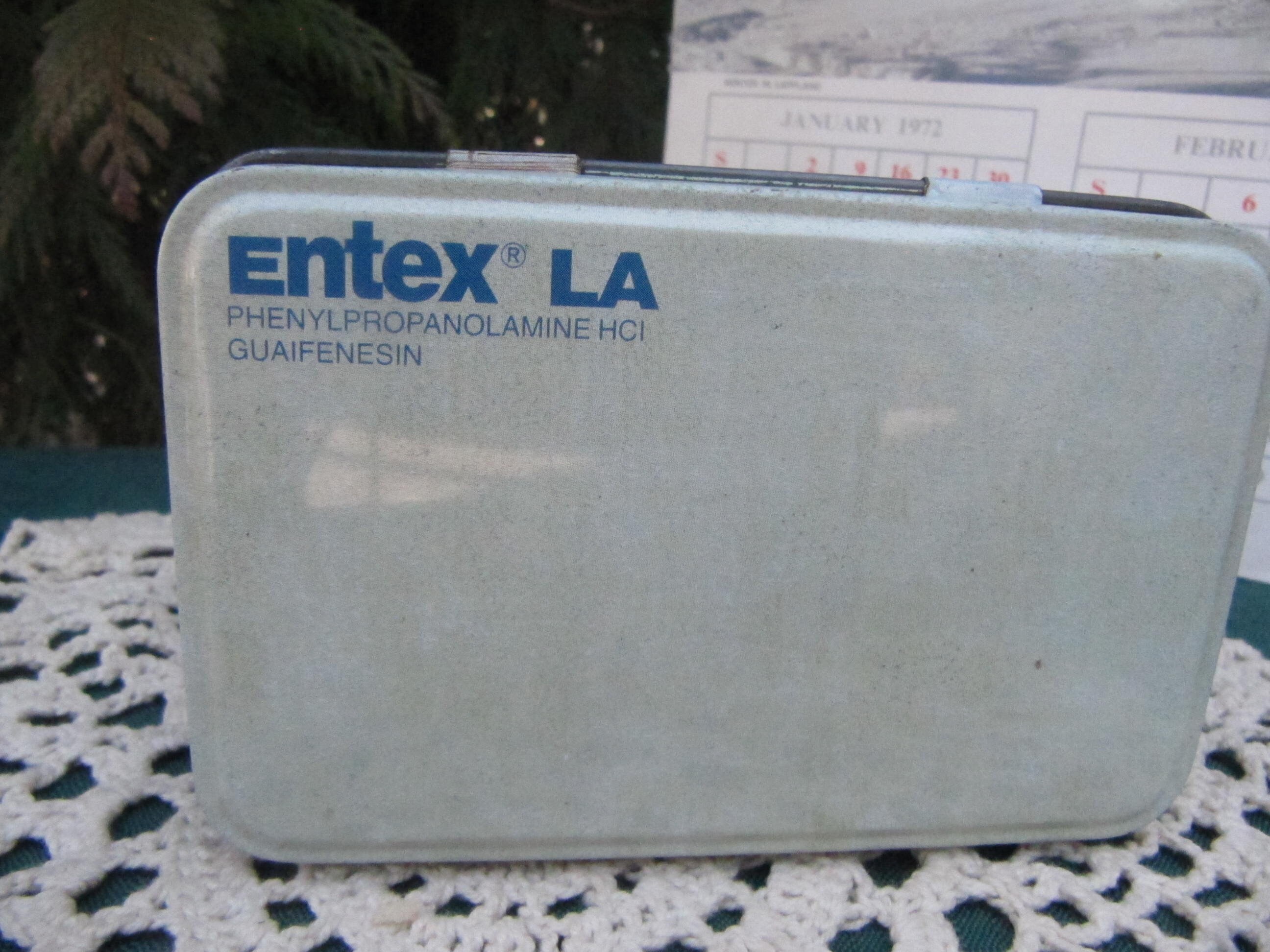 ENGLISH TIN BOX Entex La Norwich Eaton Pharmaceuticals Etsy UK