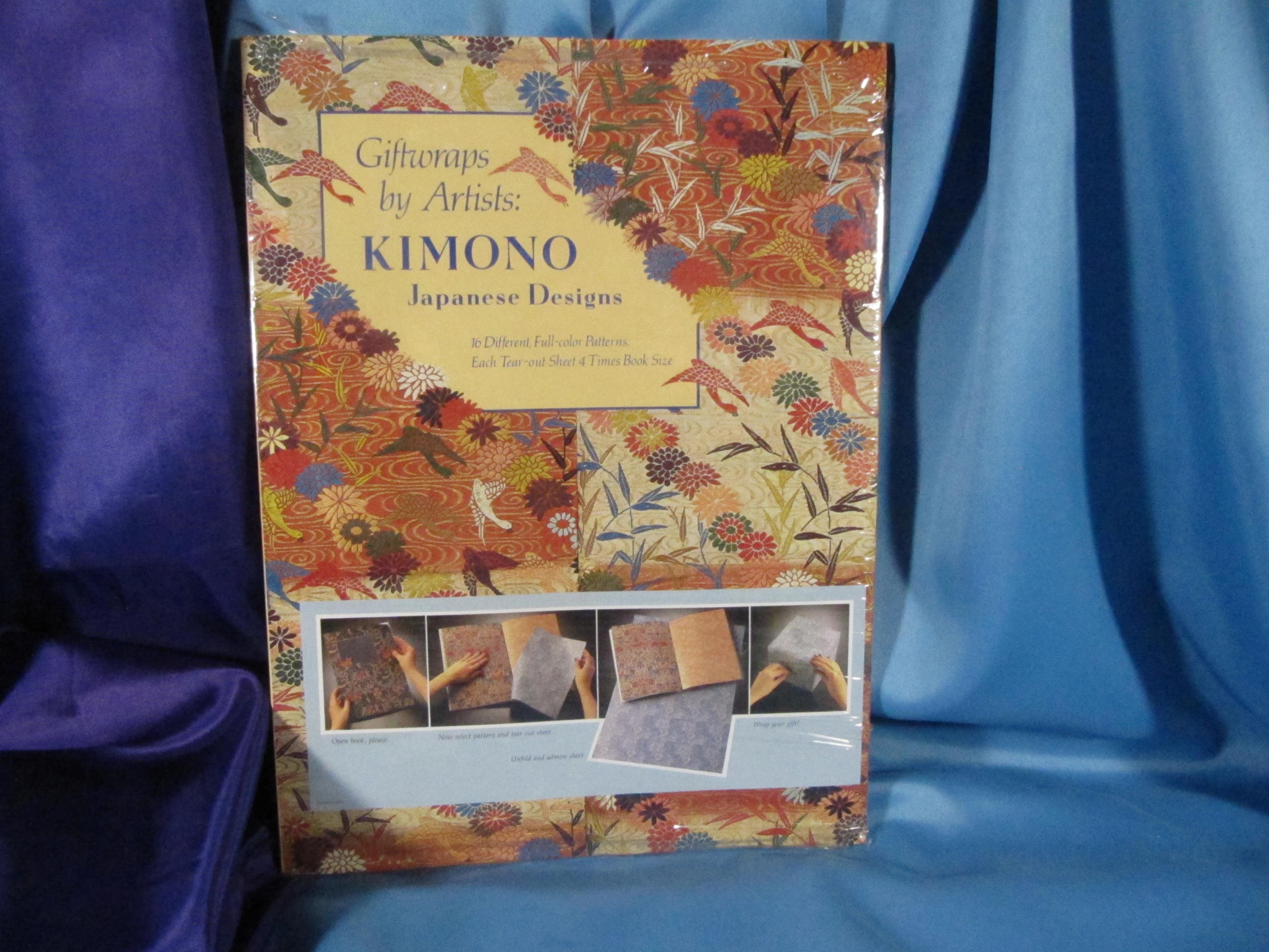 Kimono Giftwraps By Artists, Japanese Wrapping Patterns, Vintage 