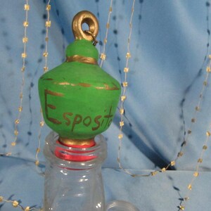 ESPOSITO FAMILY Christmas Tree Ornament, Ceramic Esposito, Vintage Tree Ornament, Retro Christmas Decoration, Vintage Holiday Decor, Xmas O