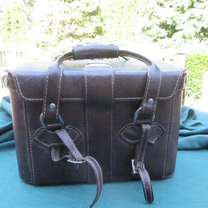 Vintage Camera Case, Retro Vinyl Camera Bag, Hand Zipper Camera Case With Pockets, Photography Case, Retro Camera Case, Photographer Gift