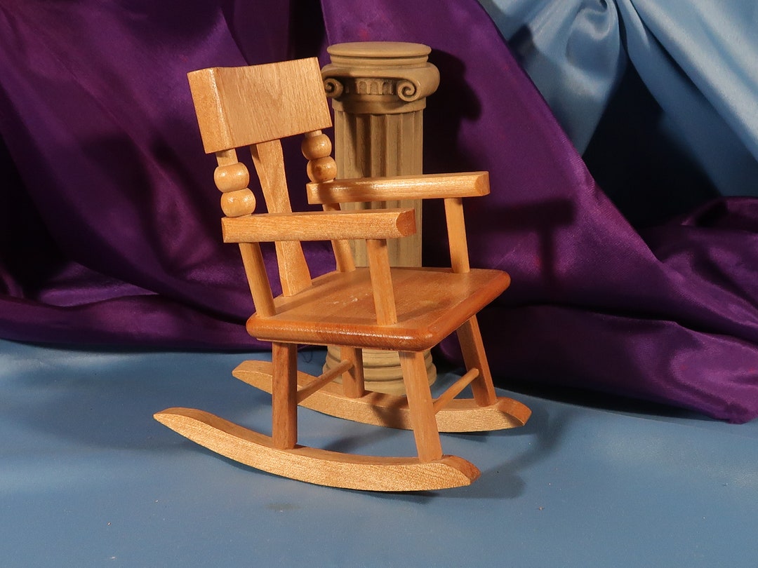 STROMBECKER DOLL ROCKING Chair,authentic Miniature Doll Accessory by