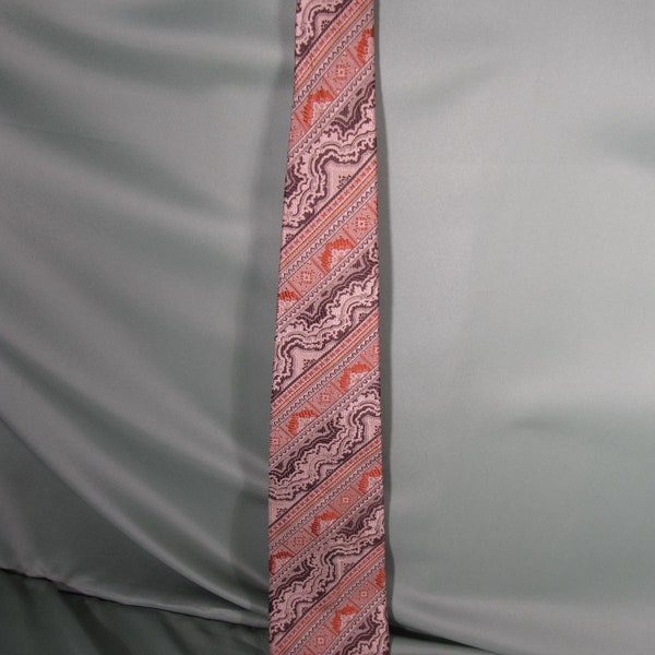 RETRO SWISS SILK Tie,100 percent silk tie, silk tie made in Switzerland 1960 retro mens silk tie,Edm wunsch mens tie kurfursrendamm made tie