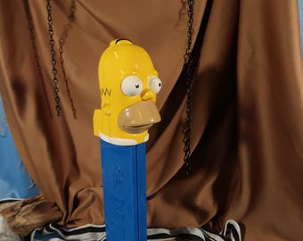 HOMER SIMPSON PEZ, Giant 13 Inch Homer Simpson Vintage Pez