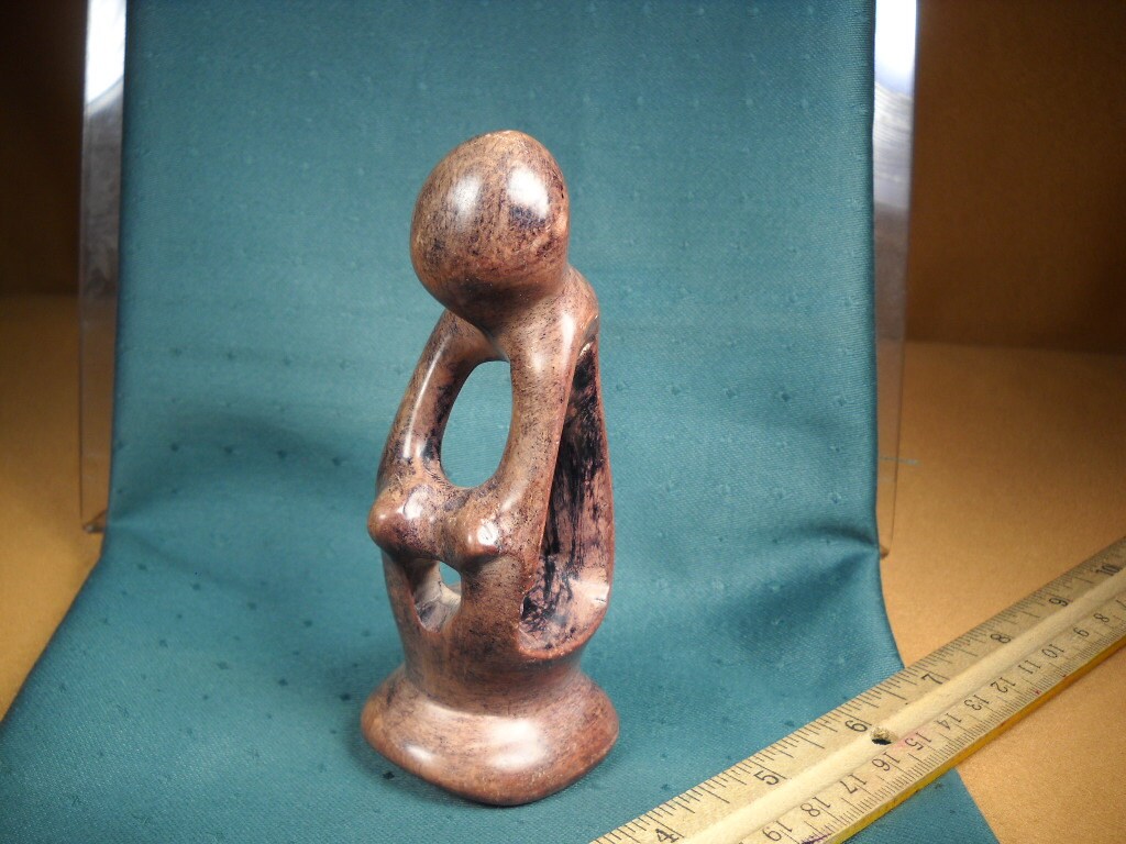 STONE STATUE Hand Carved in Kenya Hand Carved Sitting Female Etsy