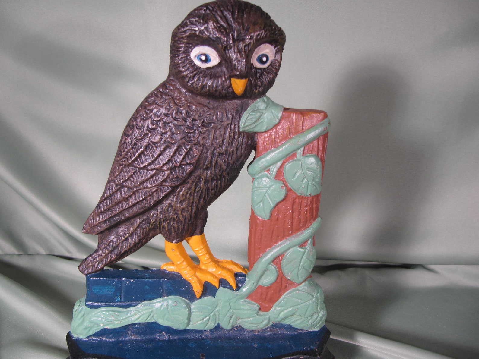 OWL DOOR STOP Cast Iron Antique Owl Door Stopcast Iron Small Etsy